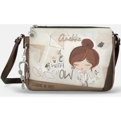Torebka Damska ANEKKE Torba Na Ramię Crossbody Brązowa SOPHIA 42803-184 Kolorowy Torebka Damska ANEKKE Torba Na Ramię Crossbody Brązowa SOPHIA 42803-184 Kolorowy