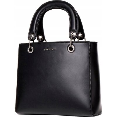 Torebka Damska Listonoszka Mała Czarna Crossbody Puccini Bml038m-1 Torebka Damska Listonoszka Mała Czarna Crossbody Puccini Bml038m-1