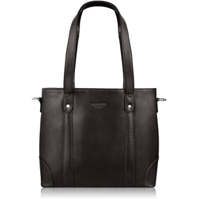 Paolo Peruzzi Torebka damska skórzana na ramię brązowa pojemna modna shopper bag T-41-BR Paolo Peruzzi Torebka damska skórzana na ramię brązowa pojemna modna shopper bag T-41-BR