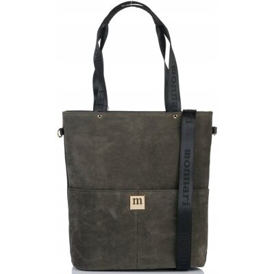 Torebka Monnari Torba Shopper Duża Praktyczna Zamszowa Premium Czarny Torebka Monnari Torba Shopper Duża Praktyczna Zamszowa Premium Czarny