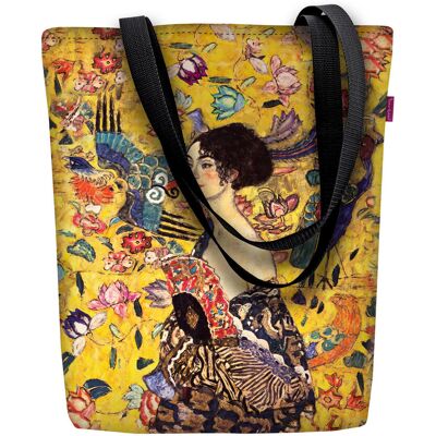 Torebka płócienna Sunny, nadruk Nostalgia – shopperka damska, wodoodporna, zamek, mieści A4, udźwig do 10 kg, polska produkcja, ARCO Design Torebka płócienna Sunny, nadruk Nostalgia – shopperka damska, wodoodporna, zamek, mieści A4, udźwig do 10 kg, polska produkcja, ARCO Design