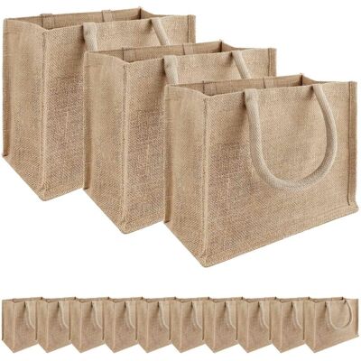Vidaxl Torebki Jutowe 50 Pcs Naturalny 26 X 22 X 14 Cm 100% Juta Tossa Vidaxl Torebki Jutowe 50 Pcs Naturalny 26 X 22 X 14 Cm 100% Juta Tossa