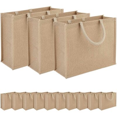 Vidaxl Torebki Jutowe 50 Pcs Naturalny 42 X 33 X 19 Cm 100% Juta Tossa Vidaxl Torebki Jutowe 50 Pcs Naturalny 42 X 33 X 19 Cm 100% Juta Tossa