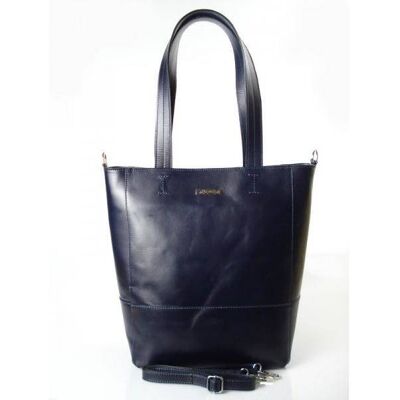 KEMER Włoska Torebka Shopper Bag A4 La Bomba Granatowa Sb4010bs KEMER Włoska Torebka Shopper Bag A4 La Bomba Granatowa Sb4010bs