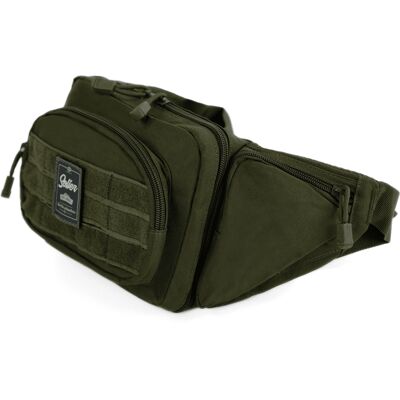 Inny producent Męska Torba Na Biodra Cordura 500d Zielona Solier - Uniwersalna Inny producent Męska Torba Na Biodra Cordura 500d Zielona Solier - Uniwersalna