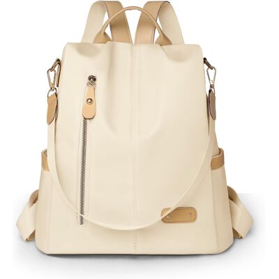 Inny producent Plecak Antykradzieżowy Damski 13x31x34 Cm Poliester Beżowy Inny producent Plecak Antykradzieżowy Damski 13x31x34 Cm Poliester Beżowy