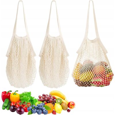 Inny producent Torba 36x35cm 3 Sztuki Wielokrotna Zakupy Mocna Bawełna Lenna Duża Inny producent Torba 36x35cm 3 Sztuki Wielokrotna Zakupy Mocna Bawełna Lenna Duża