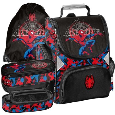 Paso Zestaw Szkolny Tornister Piórnik Worek Amazing Spider-Man Spiderman Paso Zestaw Szkolny Tornister Piórnik Worek Amazing Spider-Man Spiderman