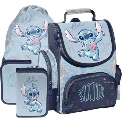 Paso Zestaw Szkolny Tornister Piórnik Worek Disney Lilo I Stitch Blue Paso Zestaw Szkolny Tornister Piórnik Worek Disney Lilo I Stitch Blue