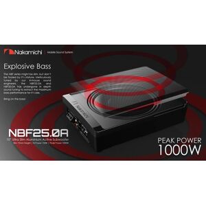 Inny producent Nakamichi NBF25.0A W PEŁNI ALUMINIOWY SUBWOOFER AKTYWNY Inny producent Nakamichi NBF25.0A W PEŁNI ALUMINIOWY SUBWOOFER AKTYWNY