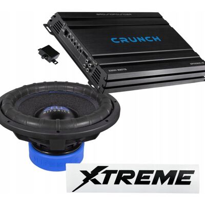 Xtreme SUBWOOFER 38CM HIFONICS ZRX15D2 + WZMACNIACZ CRUNCH GPX3300.1D 1650W RMS Xtreme SUBWOOFER 38CM HIFONICS ZRX15D2 + WZMACNIACZ CRUNCH GPX3300.1D 1650W RMS