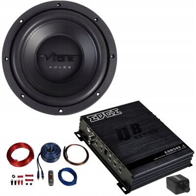 Xtreme SUBWOOFER GŁOŚNIK BASOWY VIBE PULSE10D2 25cm WZMACNIACZ EDGE EDB500.1 KABLE Xtreme SUBWOOFER GŁOŚNIK BASOWY VIBE PULSE10D2 25cm WZMACNIACZ EDGE EDB500.1 KABLE