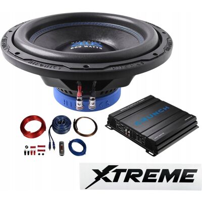 Xtreme SUBWOOFER HIFONICS 30cm ZEUS ZXE12S4 WZMACNIACZ CRUNCH GPX600.2 300W Kable Xtreme SUBWOOFER HIFONICS 30cm ZEUS ZXE12S4 WZMACNIACZ CRUNCH GPX600.2 300W Kable