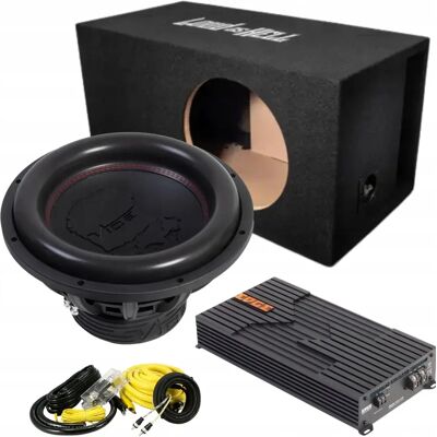 Xtreme Subwoofer Skrzynia Basowa 120l Vibe Blackdeath15d2 38cm Edbx1800.1 + Kable Xtreme Subwoofer Skrzynia Basowa 120l Vibe Blackdeath15d2 38cm Edbx1800.1 + Kable