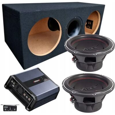 Xtreme Subwoofer Vibe Slick10d2 2x 25cm 1000w Rms + Wzmacniacz Sd 1200.1 + Pilot Xtreme Subwoofer Vibe Slick10d2 2x 25cm 1000w Rms + Wzmacniacz Sd 1200.1 + Pilot