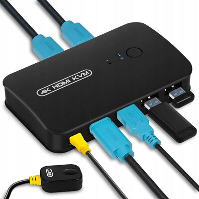 DGODRT - HDMI KVM Switch - 2 Komputery - 1 Monitor - KVM DGODRT - HDMI KVM Switch - 2 Komputery - 1 Monitor - KVM