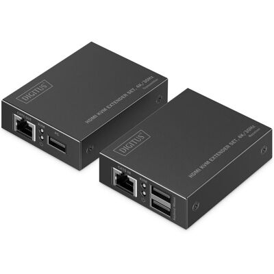 Przedłużacz/Extender DIGITUS KVM HDMI+USB 1.1 do 40m/70m po kat.6 z 4K/30Hz, max. 253 odbiorniki, PoC (Power over Cable) (zestaw) Przedłużacz/Extender DIGITUS KVM HDMI+USB 1.1 do 40m/70m po kat.6 z 4K/30Hz, max. 253 odbiorniki, PoC (Power over Cable) (zestaw)