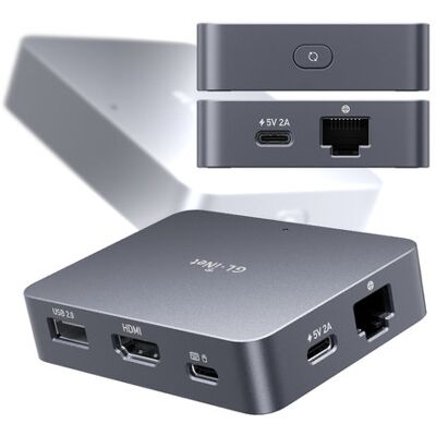Inny producent Przełącznik KVM IP HDMI 4K BIOS USB Comet GL-RM1 Inny producent Przełącznik KVM IP HDMI 4K BIOS USB Comet GL-RM1