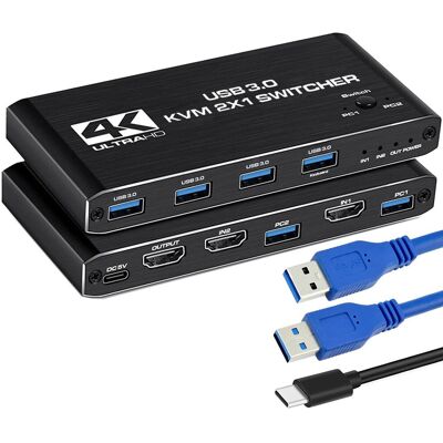 Inny producent Przełącznik KVM switch HDMI, 4xUSB 3.0 Inny producent Przełącznik KVM switch HDMI, 4xUSB 3.0