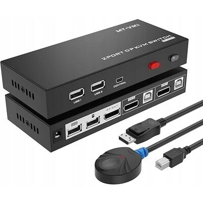 Inny producent Przełącznik KVM z 2 portami, 4K60Hz- MT-VIKI Inny producent Przełącznik KVM z 2 portami, 4K60Hz- MT-VIKI