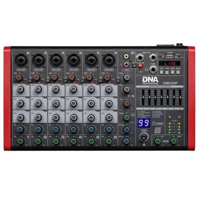 Dna Cm8-Dsp - Mikser Audio Usb Mp3 Bl Dna Cm8-Dsp - Mikser Audio Usb Mp3 Bl