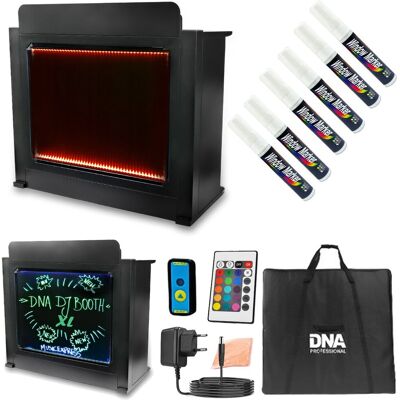 Dna Dj Booth Xl Bk Stół Stanowisko Dj Podświetlana Tablica Led Rgb Pilot Długopisy Pokrowiec Zestaw Dna Dj Booth Xl Bk Stół Stanowisko Dj Podświetlana Tablica Led Rgb Pilot Długopisy Pokrowiec Zestaw