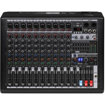 Dna Hlc 10 Mk2 Analogowy Mikser Dźwięku 10 Kanałów Usb Mp3 Bluetooth Phantom Dsp Dna Hlc 10 Mk2 Analogowy Mikser Dźwięku 10 Kanałów Usb Mp3 Bluetooth Phantom Dsp