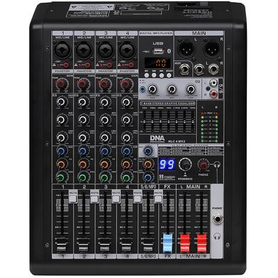 Dna Hlc 4 Mk2 Analogowy Mikser Dźwięku 4 Kanały Usb Mp3 Bluetooth Phantom Dsp Dna Hlc 4 Mk2 Analogowy Mikser Dźwięku 4 Kanały Usb Mp3 Bluetooth Phantom Dsp