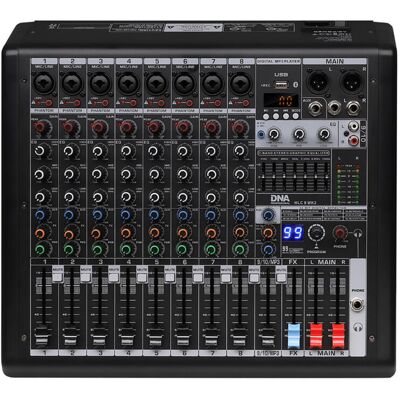 Dna Hlc 8 Mk2 Analogowy Mikser Dźwięku 8 Kanałów Usb Mp3 Bluetooth Phantom Dsp Dna Hlc 8 Mk2 Analogowy Mikser Dźwięku 8 Kanałów Usb Mp3 Bluetooth Phantom Dsp
