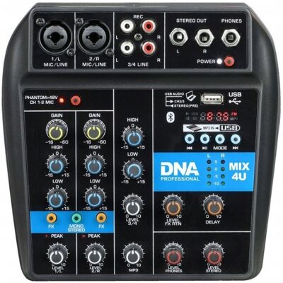 DNA MIX 4U - MIKSER USB MP3 BT DNA MIX 4U - MIKSER USB MP3 BT