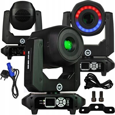 LIGHT4ME GŁOWA RUCHOMA SPOT 150W RING LED DMX EFEKT ŚWIETLNY OŚWIETLENIE SCENICZNE LIGHT4ME GŁOWA RUCHOMA SPOT 150W RING LED DMX EFEKT ŚWIETLNY OŚWIETLENIE SCENICZNE