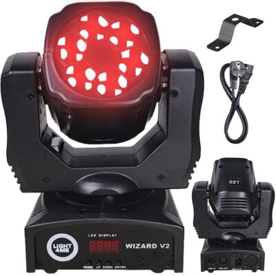 Głowica ruchoma FX oświetlenie sceniczne DMX 6x10W RGBW LED LIGHT4ME WIZARD v2 Głowica ruchoma FX oświetlenie sceniczne DMX 6x10W RGBW LED LIGHT4ME WIZARD v2