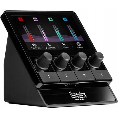 Hercules Stream 100 intuicyjny kontroler audio do sterowania transmisjami Hercules Stream 100 intuicyjny kontroler audio do sterowania transmisjami