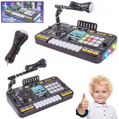 Inny producent Konsola DJ Dla Dzieci Mikser Muzyczny Mikrofon LED Nagrywanie Inny producent Konsola DJ Dla Dzieci Mikser Muzyczny Mikrofon LED Nagrywanie