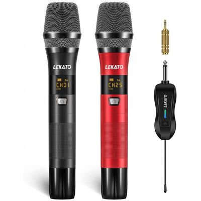 Inny producent LEKATO Bezprzewodowy Mikrofon Metalowy Do Karaoke DJ Kościół Ślub Spotkania Inny producent LEKATO Bezprzewodowy Mikrofon Metalowy Do Karaoke DJ Kościół Ślub Spotkania