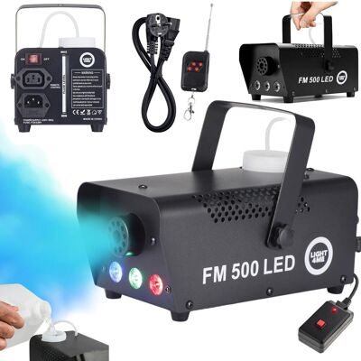 LIGHT4ME FM 500 LED V2 wytwornica dymu mgły pilot bezprzewodowy kontroler przewodowy 500W efekt świetlny 3x1W RGB LIGHT4ME FM 500 LED V2 wytwornica dymu mgły pilot bezprzewodowy kontroler przewodowy 500W efekt świetlny 3x1W RGB