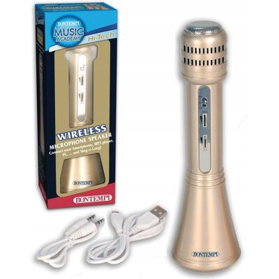Bontempi Mikrofon Bezprzewodowy Głośnik Bluetooth Karaoke Bontempi Mikrofon Bezprzewodowy Głośnik Bluetooth Karaoke