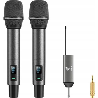 Inny producent Mikrofon Bezprzewodowy Tonor Tw520 Zestaw 2x Uhf Karaoke Ślub Kościół Inny producent Mikrofon Bezprzewodowy Tonor Tw520 Zestaw 2x Uhf Karaoke Ślub Kościół