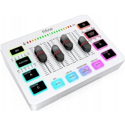 Inny producent Mikser Audio Fifine SC3 RGB PC XLR 48V streaming Inny producent Mikser Audio Fifine SC3 RGB PC XLR 48V streaming