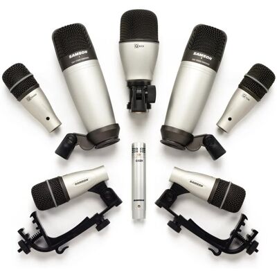 Samson 8kit 8-Częściowy Zestaw Mikrofonów Perkusyjnych 3xq Tom 1x Q Snare 1x Q Kick 2x C01 1x C02h + Walizka Samson 8kit 8-Częściowy Zestaw Mikrofonów Perkusyjnych 3xq Tom 1x Q Snare 1x Q Kick 2x C01 1x C02h + Walizka