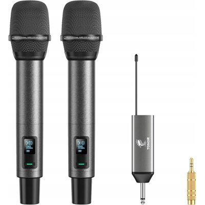 Inny producent TONOR Bezprzewodowy System Mikrofon Ręczny Inalambrico UHF 60m TW520 Inny producent TONOR Bezprzewodowy System Mikrofon Ręczny Inalambrico UHF 60m TW520