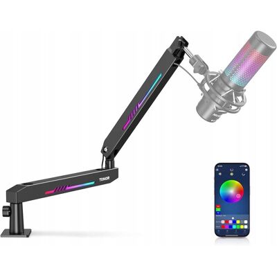 TONOR RGB Boom Arm - Regulowany Wysięgnik Mikrofonowy z Podświetleniem TONOR RGB Boom Arm - Regulowany Wysięgnik Mikrofonowy z Podświetleniem
