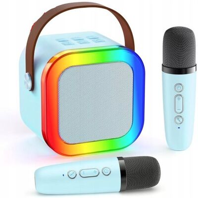 brak danych Zestaw karaoke 2 mikrofony + bezprzewodowy głośnik bluetooth niebieski brak danych Zestaw karaoke 2 mikrofony + bezprzewodowy głośnik bluetooth niebieski