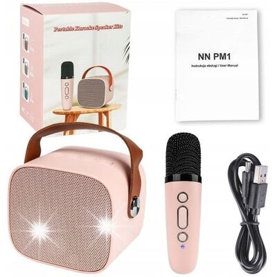 Inny producent Zestaw Mikrofon Bezprzewodowy Do Karaoke - Głośnik Bluetooth Dla Dzieci Inny producent Zestaw Mikrofon Bezprzewodowy Do Karaoke - Głośnik Bluetooth Dla Dzieci