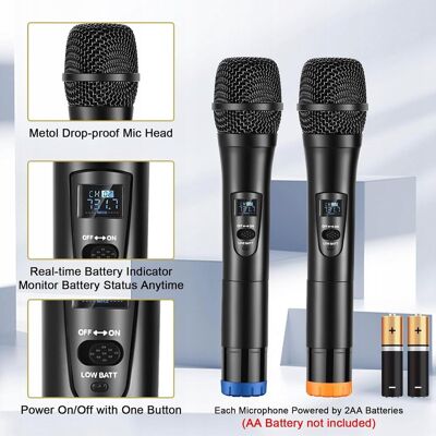 Inny producent Zestaw mikrofonów bezprzewodowych Alpowl WXM Karaoke Inny producent Zestaw mikrofonów bezprzewodowych Alpowl WXM Karaoke