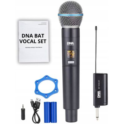 DNA Zestaw Mikrofonowy Mikrofon Doręczny Akumulatorowy Usb-C Odbiornik Uhf Jack DNA Zestaw Mikrofonowy Mikrofon Doręczny Akumulatorowy Usb-C Odbiornik Uhf Jack