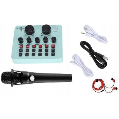 Inny producent ZESTAW MIKSER AUDIO KARTA DŹWIĘKOWA + MIKROFON HAPPY SHEEP HP-201 RÓŻOWY Inny producent ZESTAW MIKSER AUDIO KARTA DŹWIĘKOWA + MIKROFON HAPPY SHEEP HP-201 RÓŻOWY