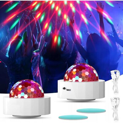Inny producent Zestaw światła dyskotekowe LED 2x USB, RGB synchronizacja z muzyką imprezy Inny producent Zestaw światła dyskotekowe LED 2x USB, RGB synchronizacja z muzyką imprezy