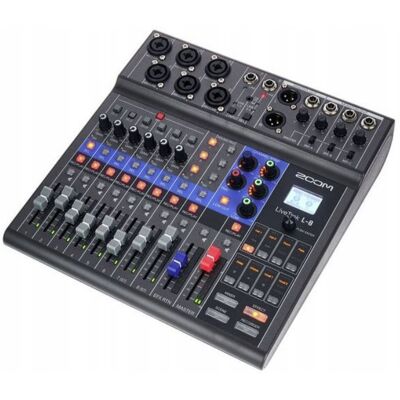 Inny producent Zoom LiveTrak L-8 Mikser podcastowy 8ch interfejs USB rejestrator Inny producent Zoom LiveTrak L-8 Mikser podcastowy 8ch interfejs USB rejestrator