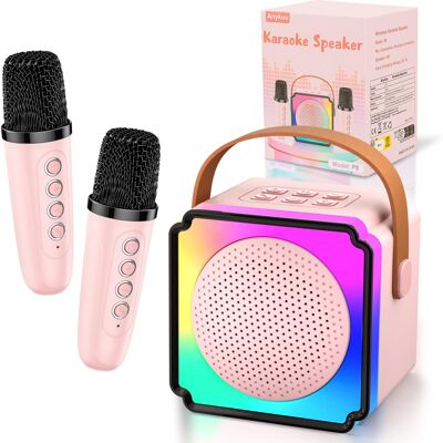 Inny producent Anykuu Przenośna Maszyna Do Karaoke Dla Dzieci, Mini Maszyna Do Karaoke Z 2 Mikrofonami, Obsługuje Połączenie Bezprzewodowe/tf/aux/usb Led, Idealna .. Inny producent Anykuu Przenośna Maszyna Do Karaoke Dla Dzieci, Mini Maszyna Do Karaoke Z 2 Mikrofonami, Obsługuje Połączenie Bezprzewodowe/tf/aux/usb Led, Idealna ..